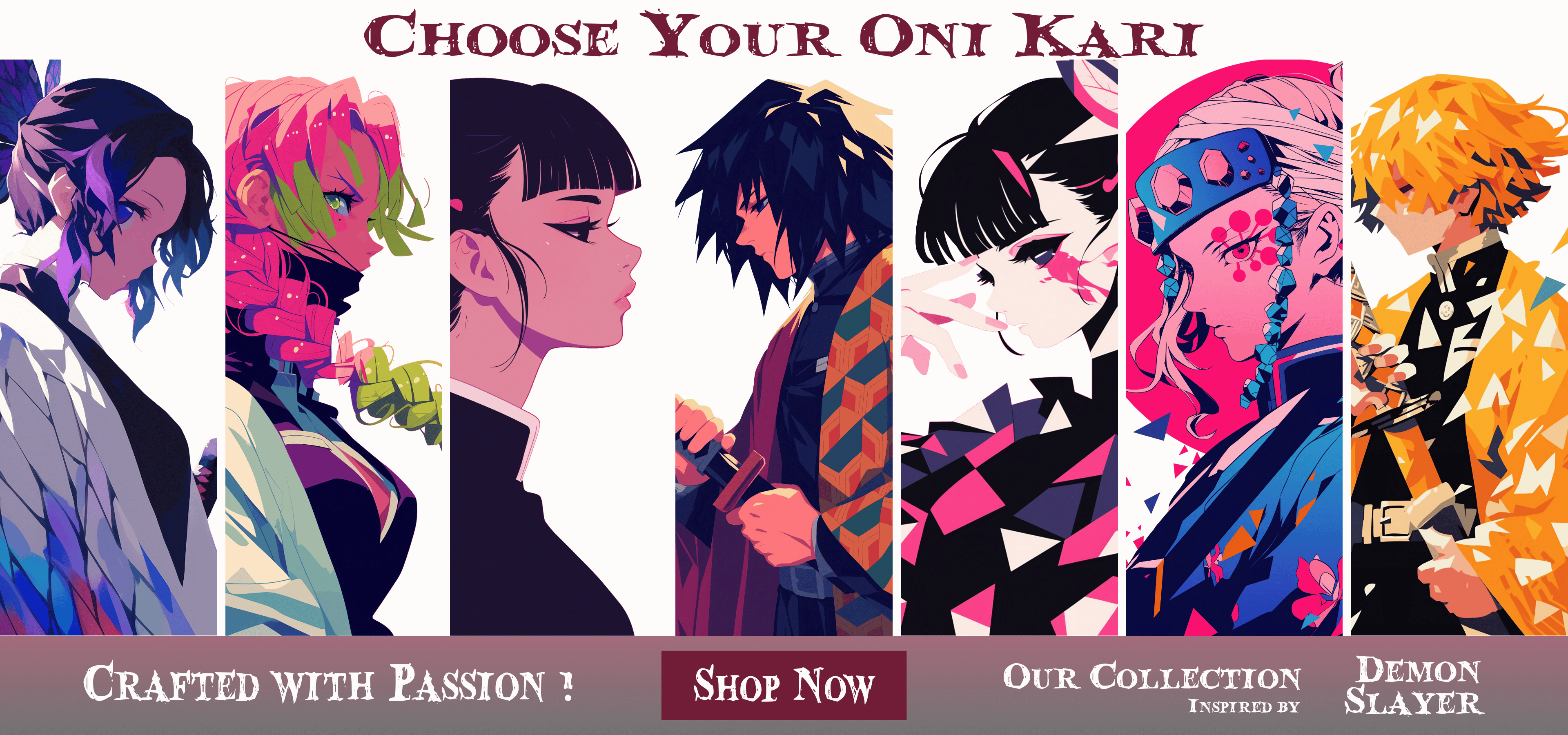 Demon Slayer Anime Inspired Art T-Shirt Collection Banner