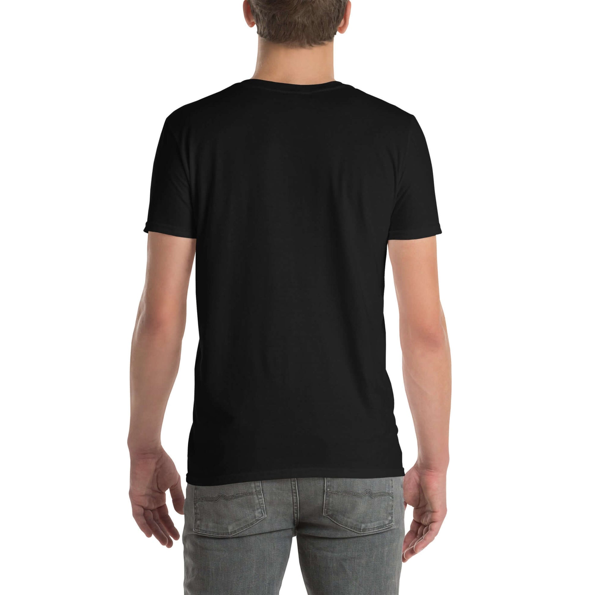 "Day Face" Minimal Art Tee in Black - Ajubee