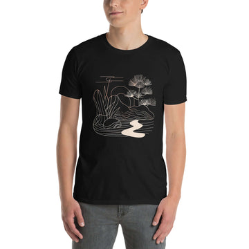 "Zen Garden" Minimalist Art T-Shirt - Find Peace