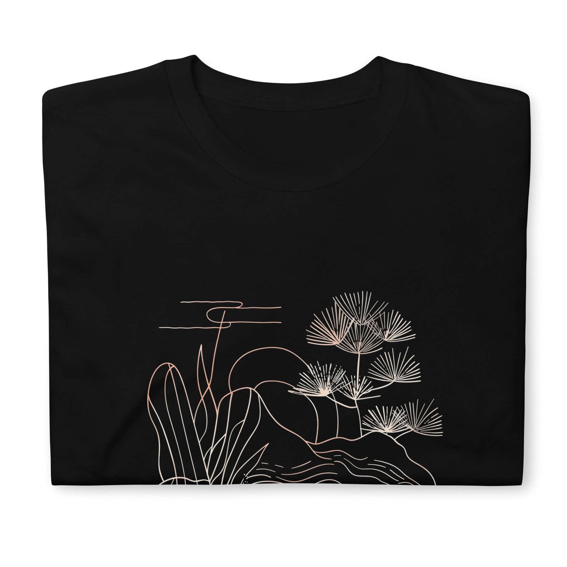 "Zen Garden" Minimalist Art T-Shirt - Find Peace