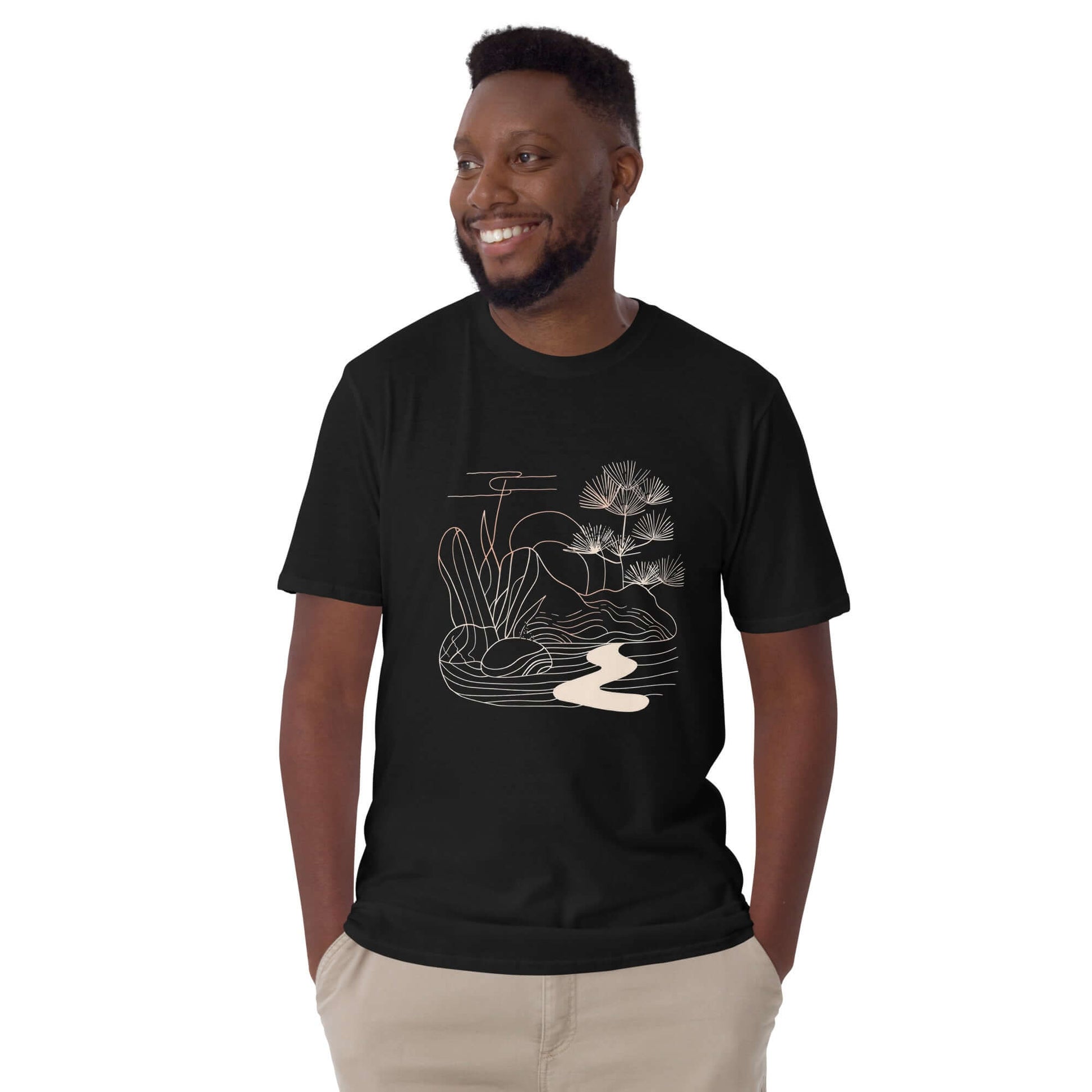 "Zen Garden" Minimalist Art T-Shirt - Find Peace