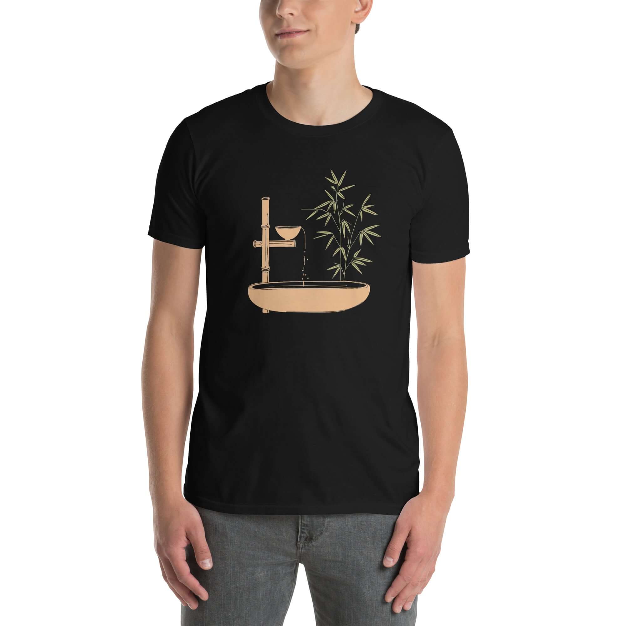 Bamboo Zen Minimalist T-Shirt - Embrace Tranquility