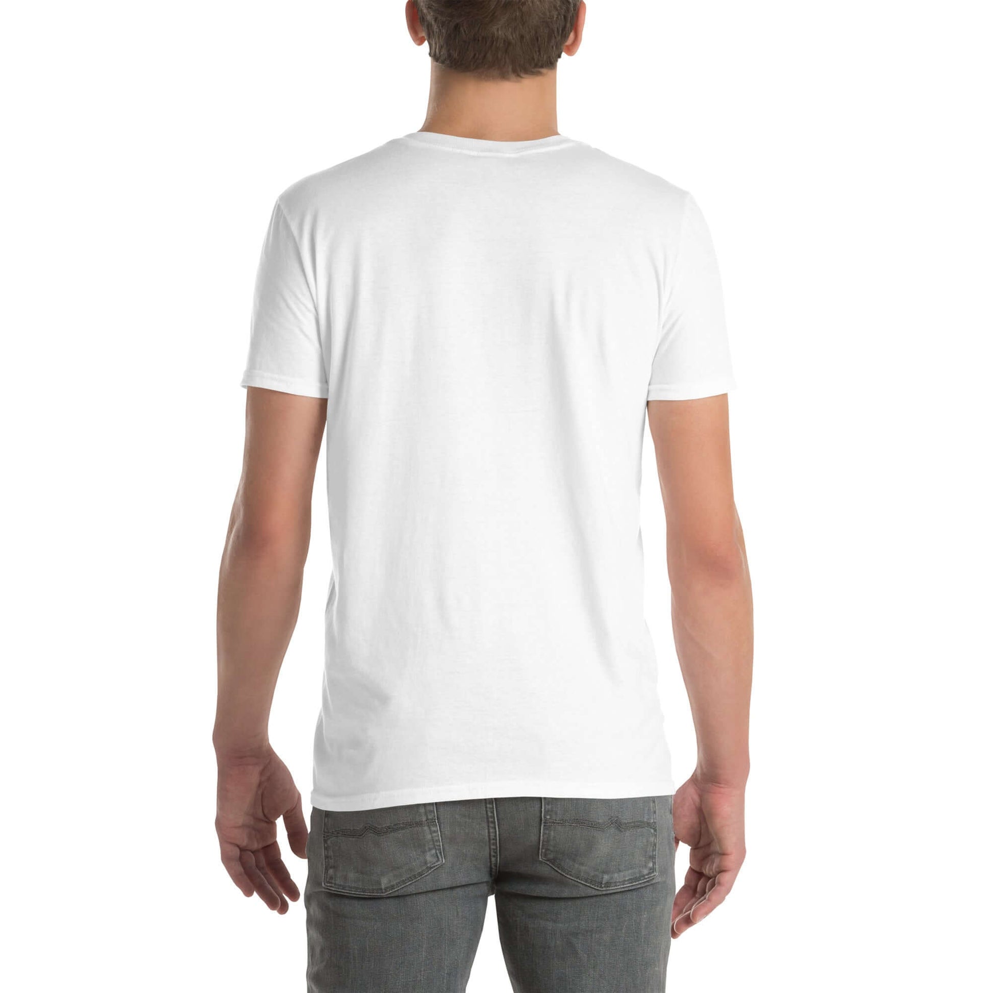 "Night Face" Minimal Art Tee in White | Ajubee