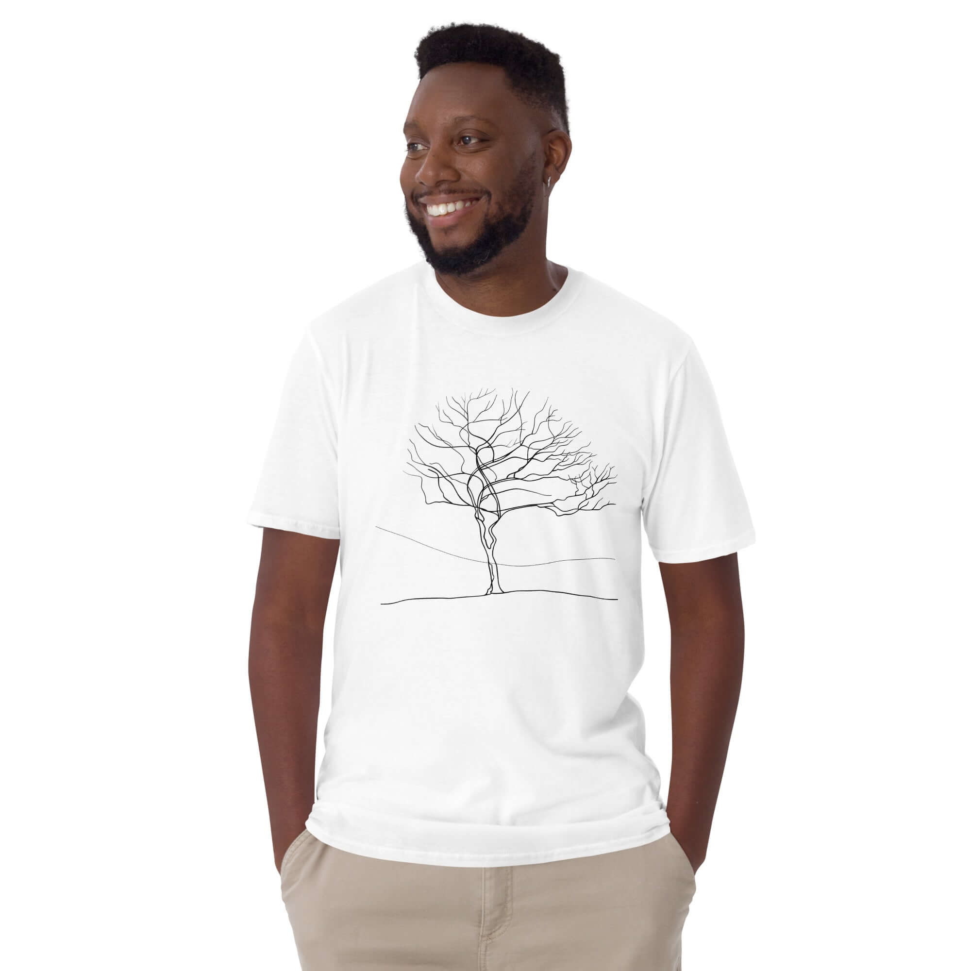 Eternal Growth Minimal Art Tee (White)