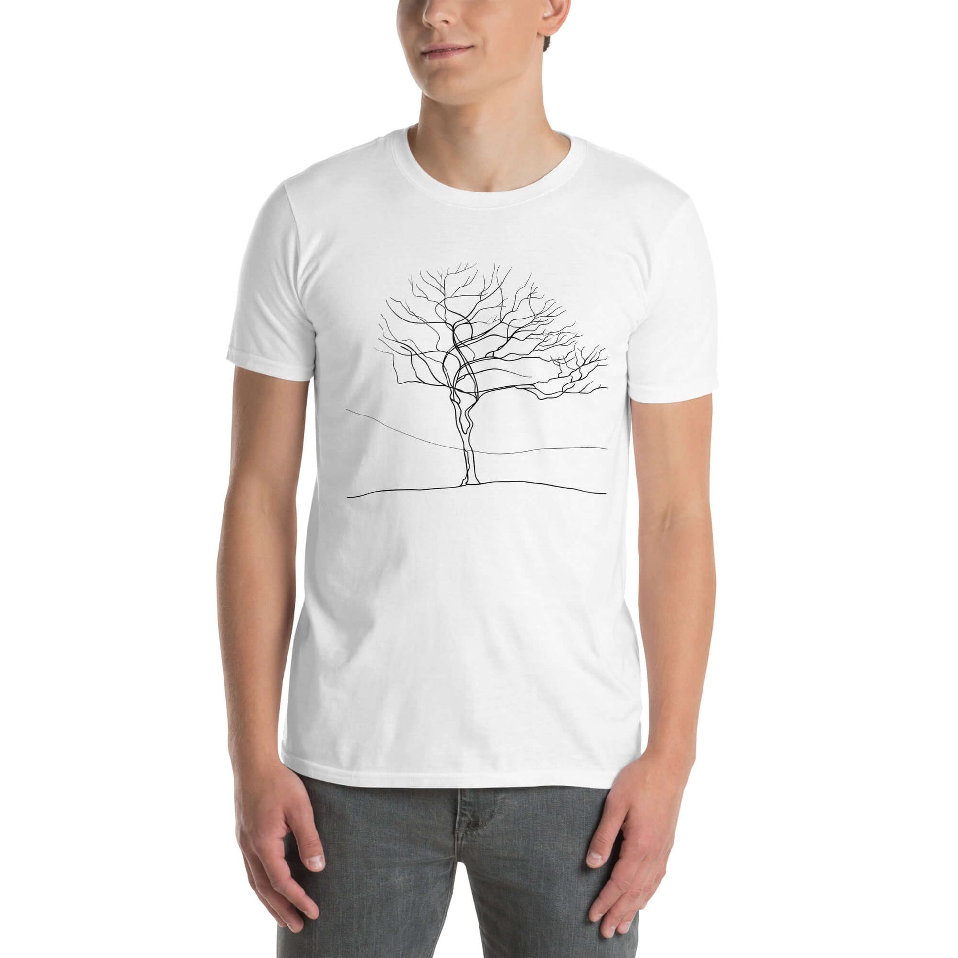 Eternal Growth Minimal Art Tee (White)