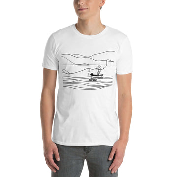 "Morning Catch" Minimalist Tee - Embrace Calm